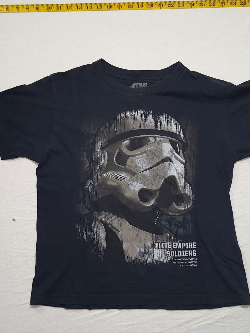 Star Wars Black Tee with Gray & White Stormtrooper Graphic